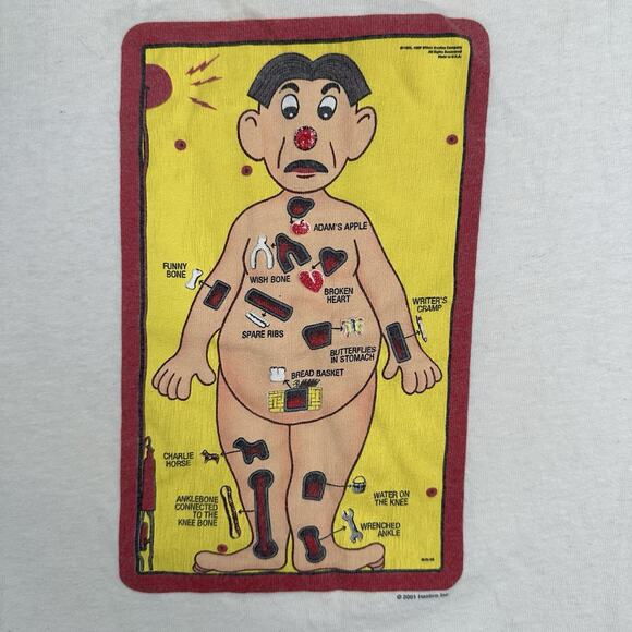 VTG MB Operation Ringer Shirt Changes Tag Board Game Y2K Men’s Size XL 2001 - Picture 2 of 12